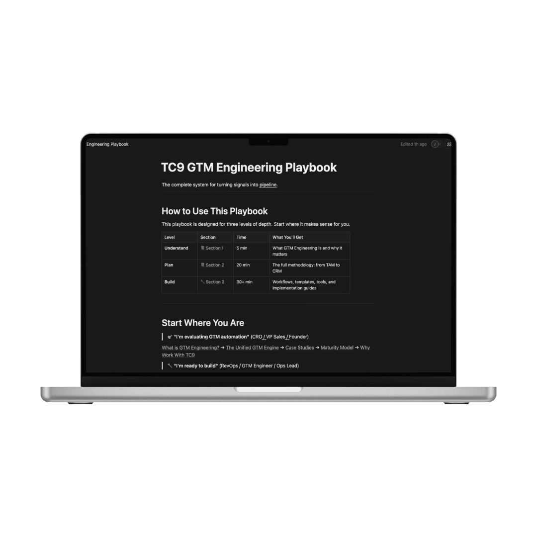 The TC9 GTM Engineering Playbook